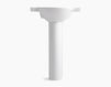 Wash basin with pedestal Veer K-5266-8-0 white Wash basin with pedestal Veer Kohler 2015 K-5266-8-0 Contemporary / Modern