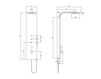 Shower fittings Geda Macò 7CM200MX3B1 Minimalism / High-Tech