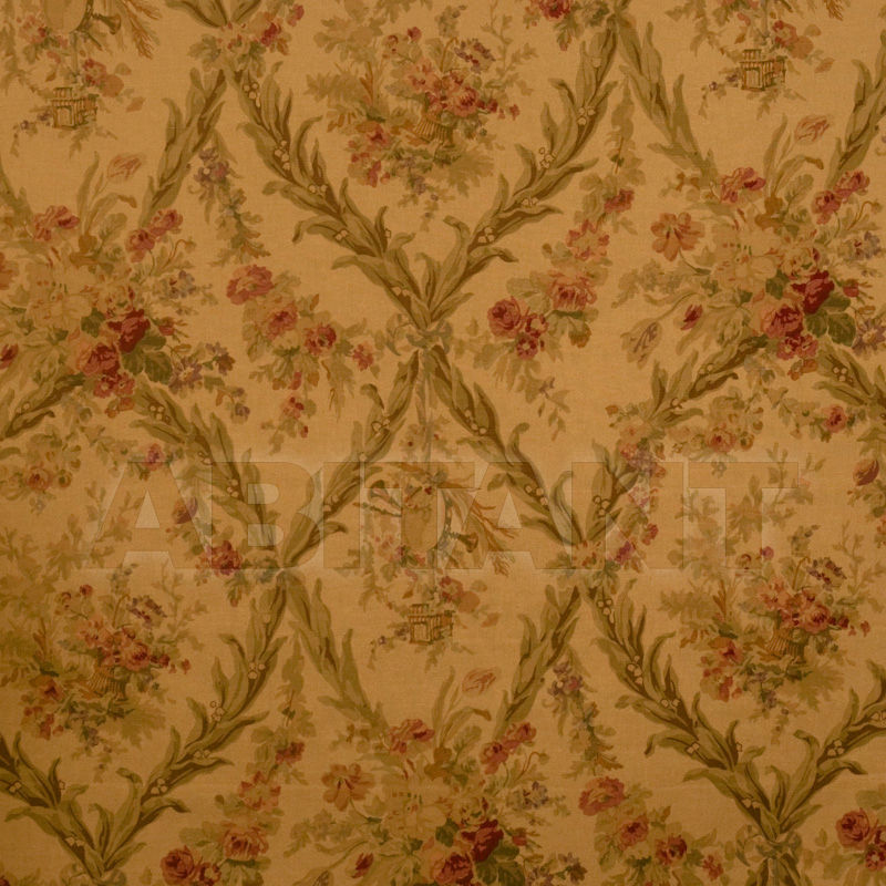 Buy Interior fabric Vervain Charles Faudree Cranberry Beauclaire Antique