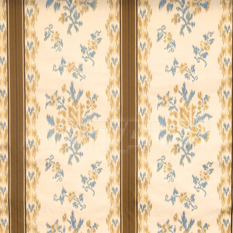 Interior fabric Ruby Ikat Blue price on request Buy Interior fabric Vervain Charles Faudree Slate Ruby Ikat Blue