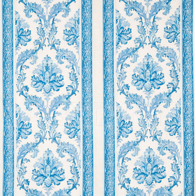 Buy Interior fabric Stroheim  1089A BROMLEY II S0525 Blue & Ivory