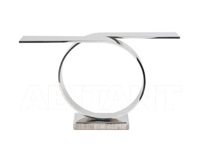 Buy Console Villiers Brothers Limited 2016 Tempest console table – polished nickel without glass top