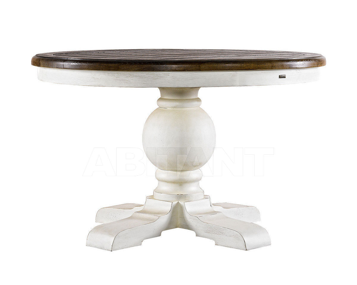 Buy Dining table Round Trestle Curations Limited 2015 8831.2201.M