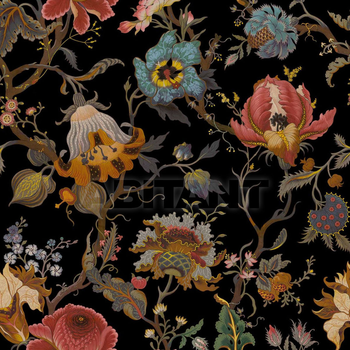 Buy Upholstery ARTEMIS  Henry Bertrand Ltd Fabric 1-FA-ART-VE-BLK-XXX-XXX