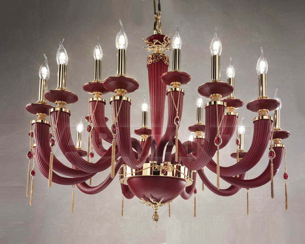 Buy Сhandelier Euroluce Lampadari  2017 L12+6 Red