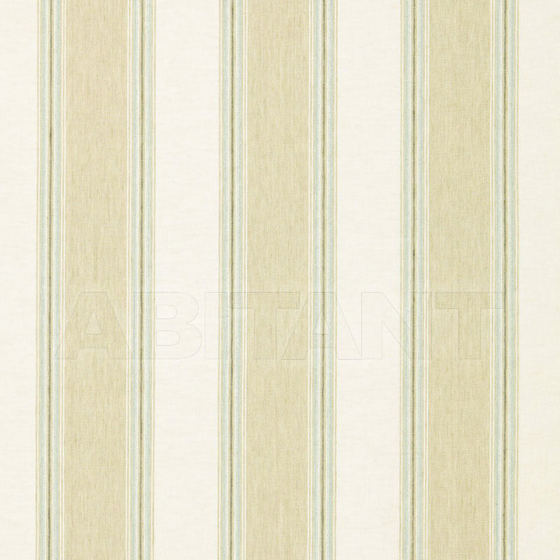 Buy Interior fabric  SAVANNAH LINEN STRIPE F. Schumacher & Co. FABRICS 66080