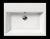 Wall mounted wash basin GSI Ceramica KUBE 8931111 Contemporary / Modern