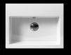 Wall mounted wash basin GSI Ceramica KUBE 8985111 Contemporary / Modern