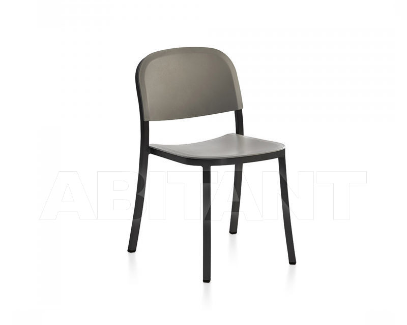Buy Chair Emeco 1 Inch by Jasper Morrison 1 INCH DARK PC LIGHT GREY