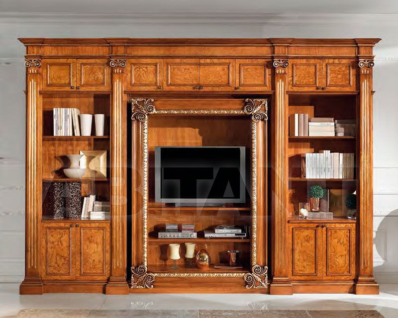 Modular system Libreria con porta TV intagliato price on request Buy Modular system Marconcini DESIGNED FOR YOU Libreria con porta TV intagliato