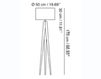 Floor lamp Colette Home switch Home 2012 SA46COL Contemporary / Modern