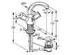 Wash basin mixer Kludi Standart 210370515 Contemporary / Modern