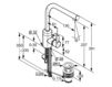 Wash basin mixer Kludi Zenta 382940575 Contemporary / Modern