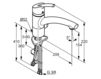Wash basin mixer Kludi Trendo Star 339760575 Contemporary / Modern