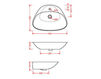 Countertop wash basin Art Ceram Naked System L2200 Contemporary / Modern