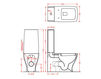 Floor mounted toilet Art Ceram Jazz. JZ05 Contemporary / Modern