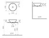 Countertop wash basin Vitra OPTIONS 4324B003-0012 Contemporary / Modern