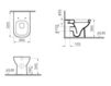 Floor mounted toilet Vitra RETRO 5159B003-0075 Contemporary / Modern