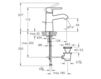 Wash basin mixer Vitra MATRIX A41752 Contemporary / Modern