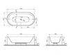 Bath tub Vitra ISTANBUL Oval 190X90 53000001000 Contemporary / Modern