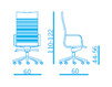 Needlework chair Tecnoarredo srl Poltrone Direzionali TLT17BR Contemporary / Modern