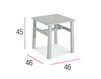 Side table MALINDI Contral Outdoor 606 SL = silver Contemporary / Modern