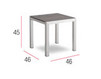 Side table MAJORCA Contral Outdoor 613 GR = grigio Contemporary / Modern