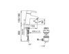 Wash basin mixer Laufen Curve Pro 3.1165.1.004.111.1 Contemporary / Modern