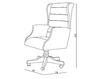Office chair Carpanese Home Wood And White 4081 Contemporary / Modern