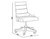 Office chair Carpanese Home Wood And White 4082 Contemporary / Modern