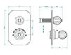 Thermostatic mixer THG Bathroom U1A.5300B Mandarine métal Contemporary / Modern