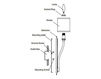 Bracket 642-PN chromium-plated Bracket Hudson Valley Lighting Standard 642-PN Contemporary / Modern