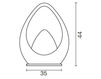 Table lamp OVO Selene Illuminazione Asd 2736 Contemporary / Modern