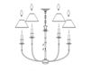 Сhandelier Hudson Valley Lighting Standard 1860-AN Contemporary / Modern