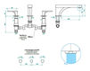 Wash basin mixer THG Bathroom A6B.25SG Profil metal with lever  Contemporary / Modern
