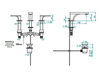 Wash basin mixer THG Bathroom A6B.151M Profil metal with lever  Contemporary / Modern