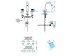 Wash basin mixer THG Bathroom A2R.151M Masque de Femme Lunaire Contemporary / Modern