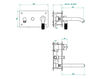 Wall mixer THG Bathroom A33.6570G Bambou black crystal Contemporary / Modern
