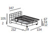 Bed Bruma Salotti Letti L020 182 Contemporary / Modern