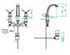 Wash basin mixer THG Bathroom A2J.151 Papillon Contemporary / Modern