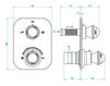 Thermostatic mixer THG Bathroom A2J.5500B Papillon Contemporary / Modern