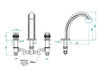 Wash basin mixer THG Bathroom A2K.25SG Panthère black crystal Contemporary / Modern