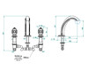 Wash basin mixer THG Bathroom A1K.25 Amboise Lapis Lazuli Contemporary / Modern