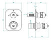 Thermostatic mixer THG Bathroom A1V.5500B Sully Malachite Contemporary / Modern
