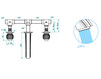 Wash basin mixer THG Bathroom A8S.20G Vogue Lapis Lazuli Contemporary / Modern