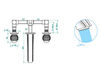 Wash basin mixer THG Bathroom A8M.20GA Vogue Malachite Contemporary / Modern