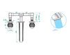 Wash basin mixer THG Bathroom A8H.151M Vogue Rose Quartz Contemporary / Modern
