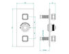Thermostatic mixer THG Bathroom A3F.5400B Medicis Malachite Contemporary / Modern