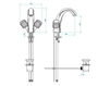 Wash basin mixer THG Bathroom A9C.2155 Jaipur black Onyx Contemporary / Modern