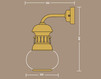 Wall light RM Moretti  2011 1598.AR Loft / Fusion / Vintage / Retro